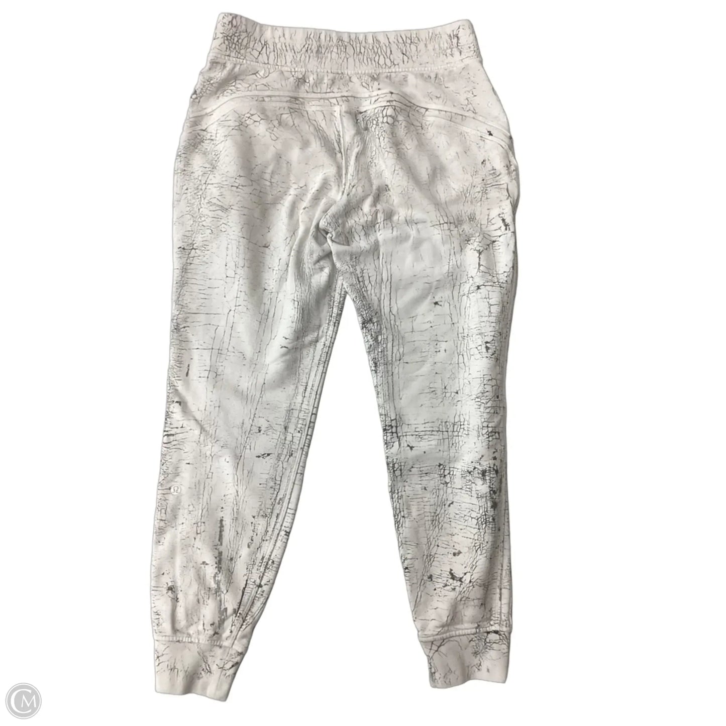 Athletic Pants By Lululemon In Grey & White, Size: 8