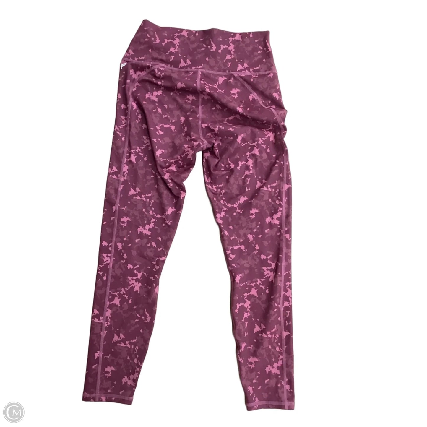 Athletic Leggings By Fabletics In Maroon, Size: S