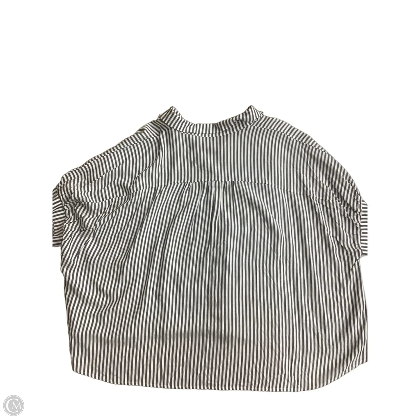 Top Short Sleeve By Zenana In Striped Pattern, Size: Xl