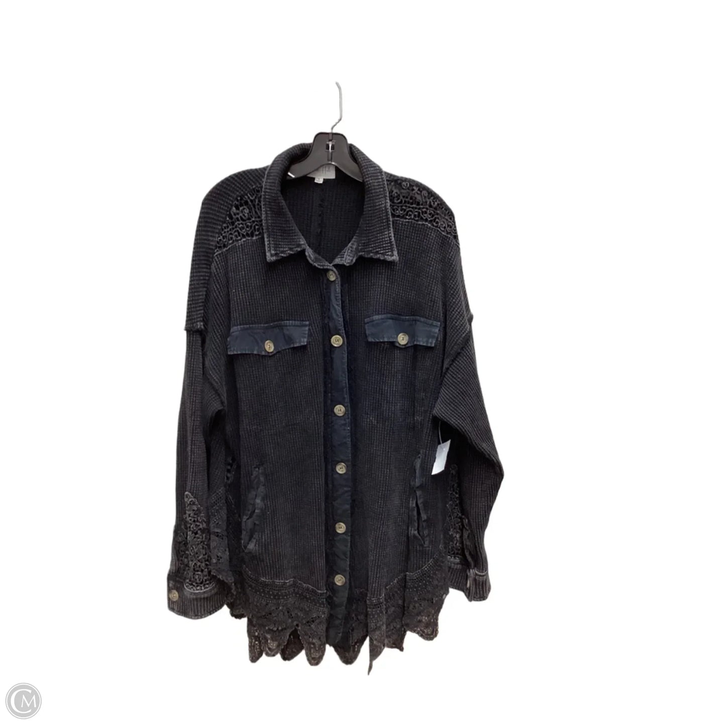 Top Long Sleeve By Oli & Hali In Black, Size: L