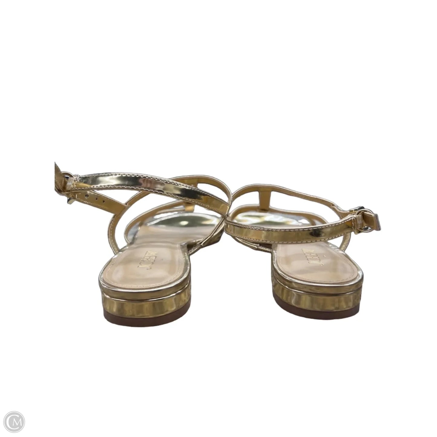 Sandals Flats By J. Crew In Gold, Size: 8