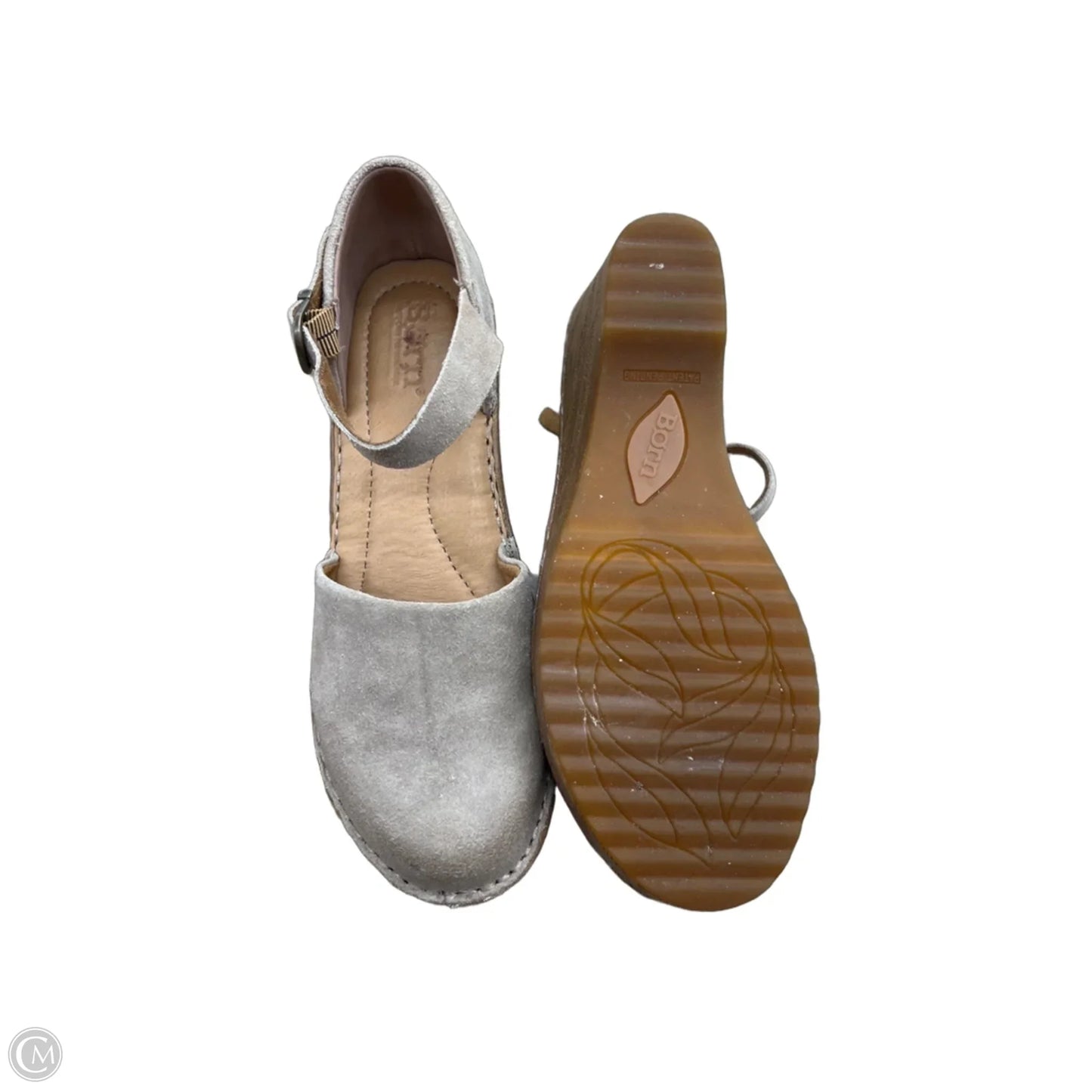 Shoes Heels Wedge By Born In Taupe, Size: 7