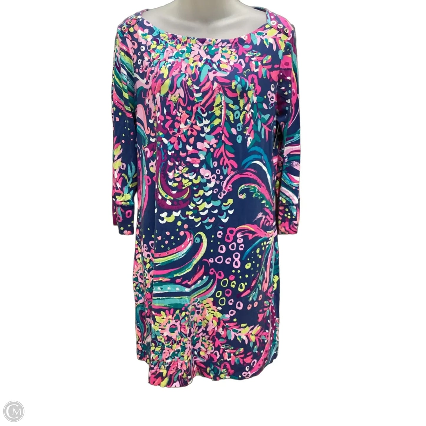 Dress Designer By Lilly Pulitzer In Blue & Pink, Size: L