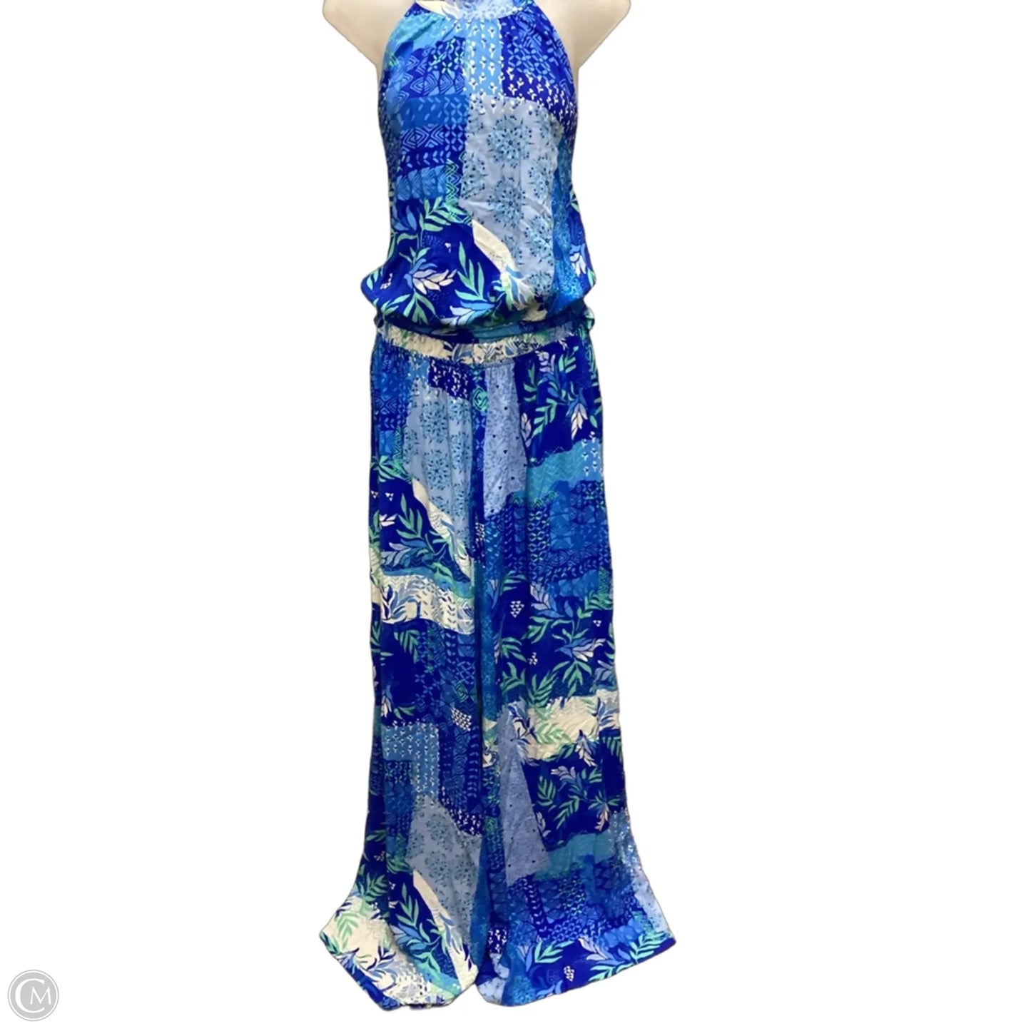 Jumpsuit By Flying Tomato In Blue & Green, Size: 2x
