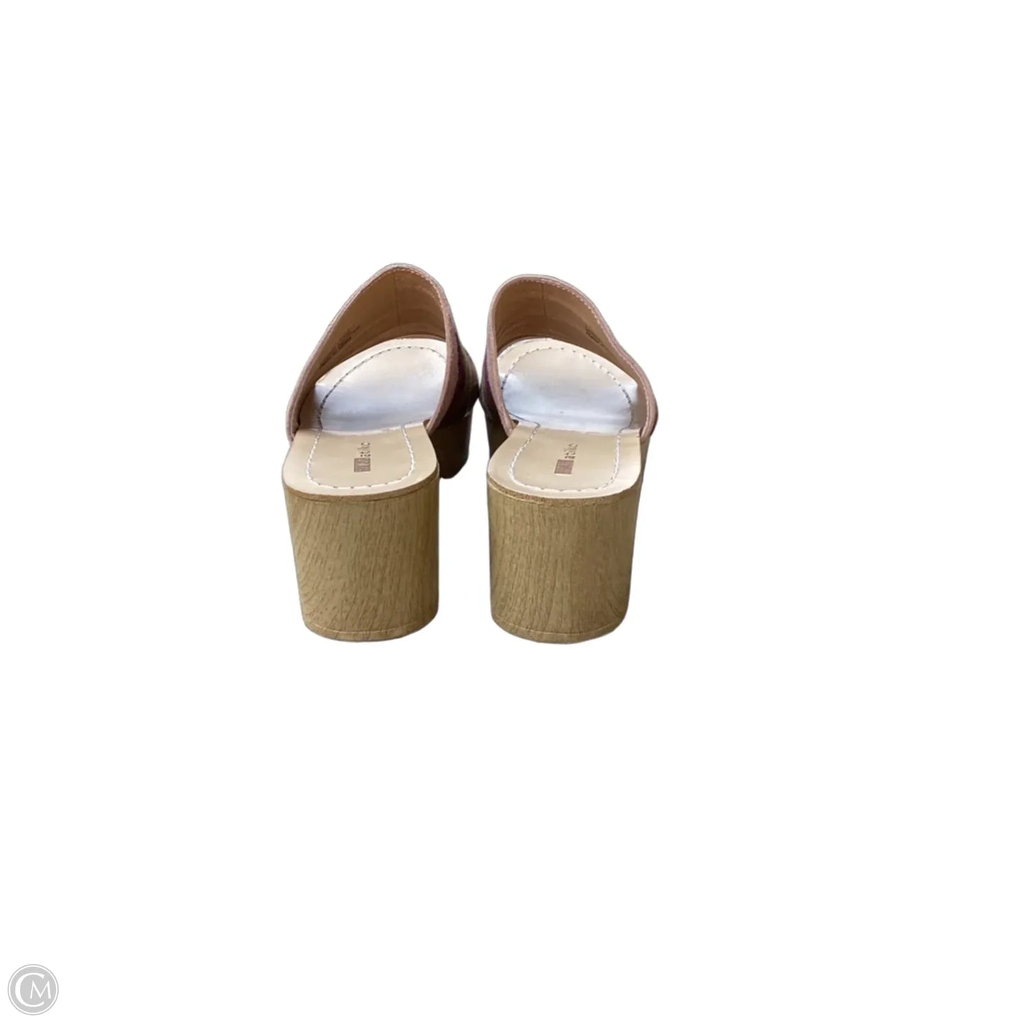 Sandals Heels Platform By Clothes Mentor In Striped Pattern, Size: 7.5