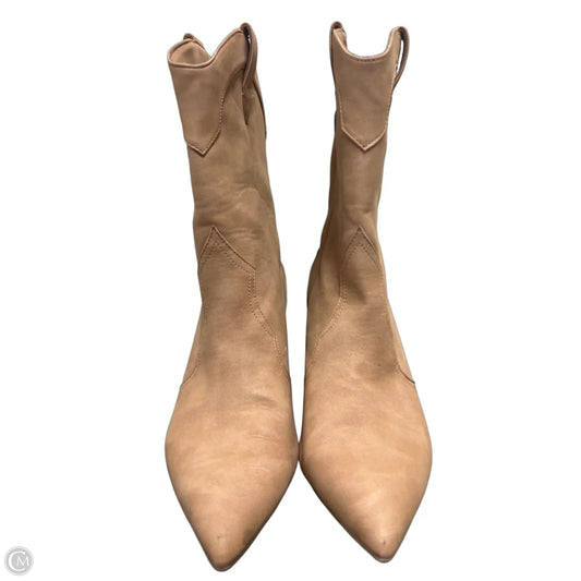 Boots Ankle Heels By Dolce Vita In Tan, Size: 9