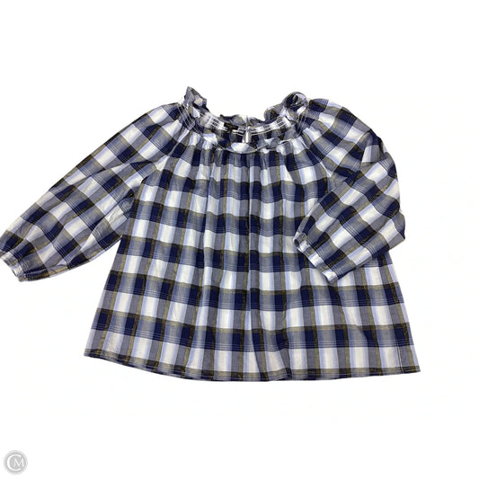 Top Long Sleeve By Talbots In Blue, Size: 3x