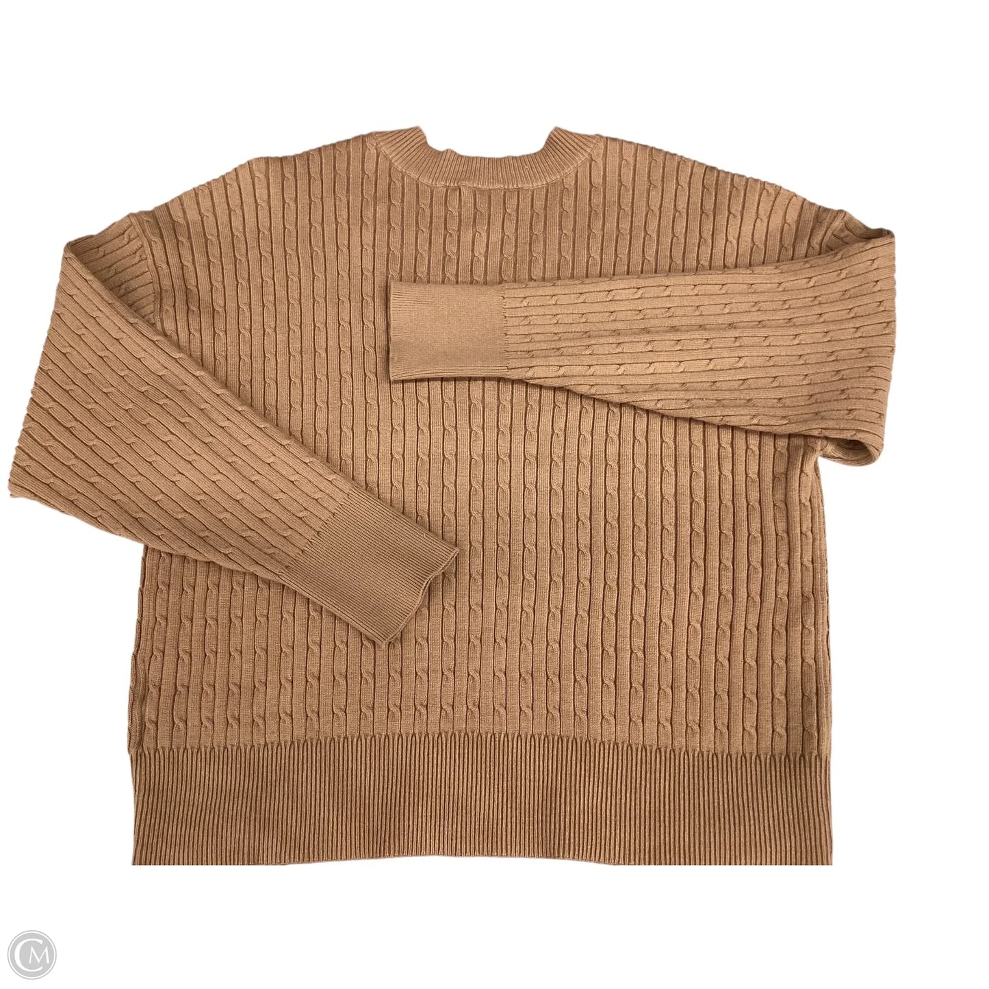 Sweater By Anne Klein In Tan, Size: L