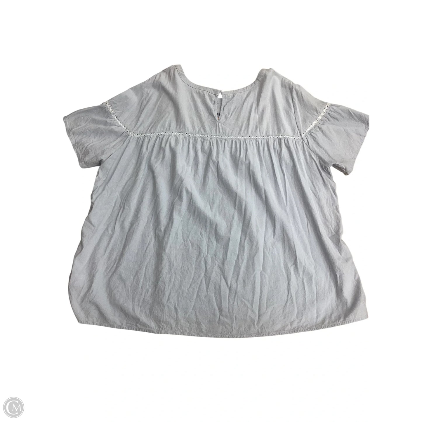 Top Short Sleeve By Cotton Bleu In Blue, Size: 3x