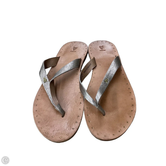 Sandals Designer By Frye In Gold, Size: 11