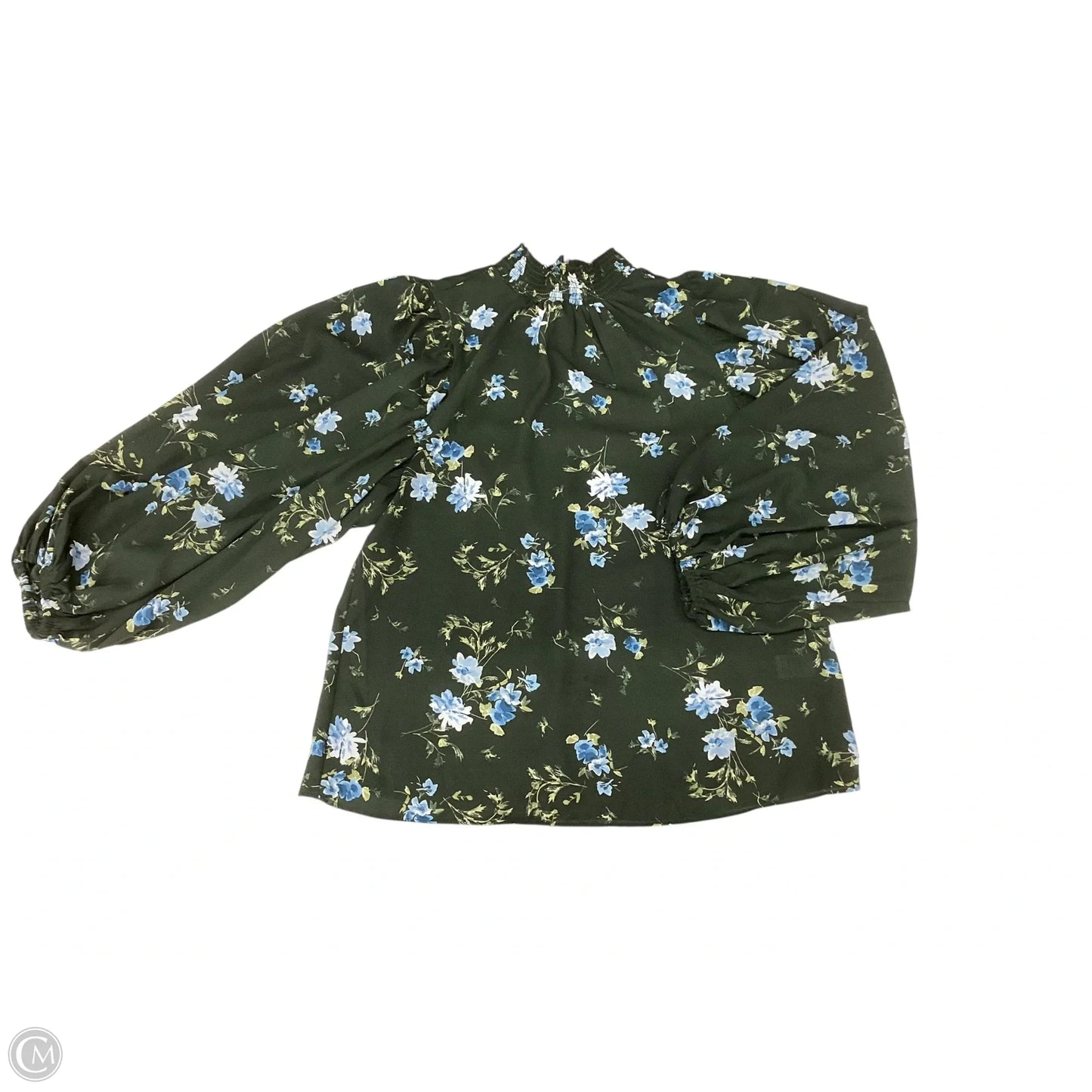 Blouse Long Sleeve By Cece In Green, Size: S