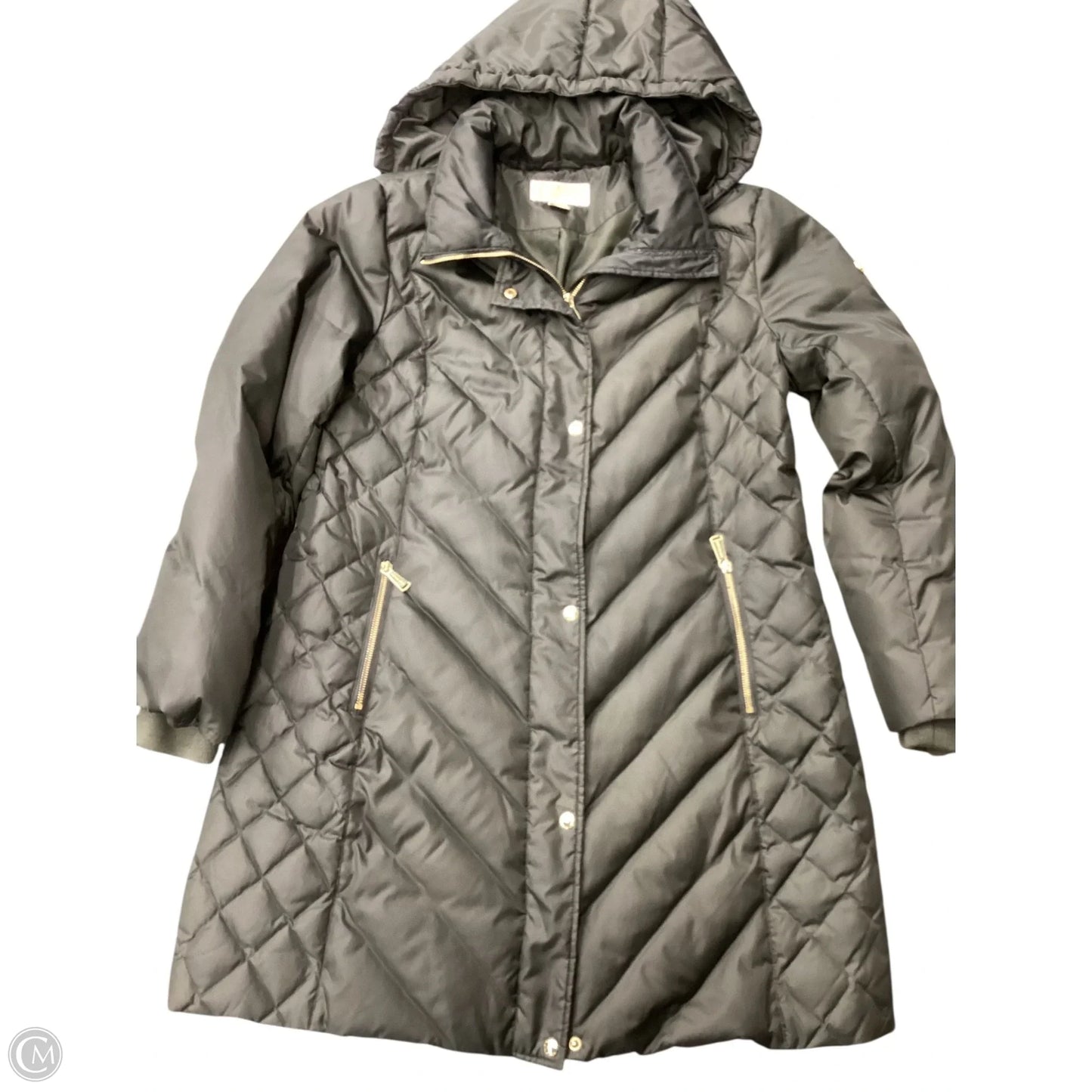 Coat Puffer & Quilted By Michael By Michael Kors In Green, Size: Xl