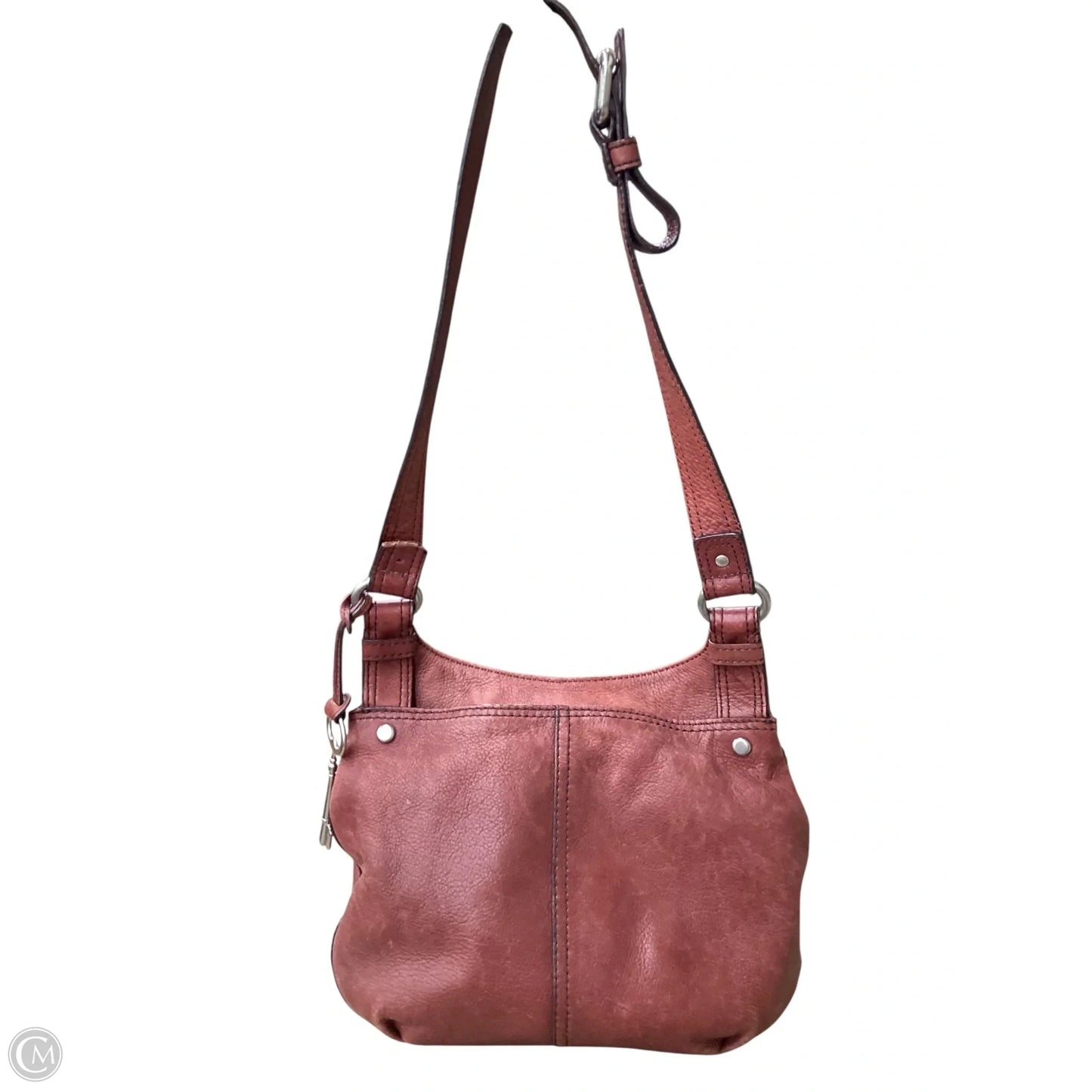 Crossbody Leather By Fossil, Size: Medium