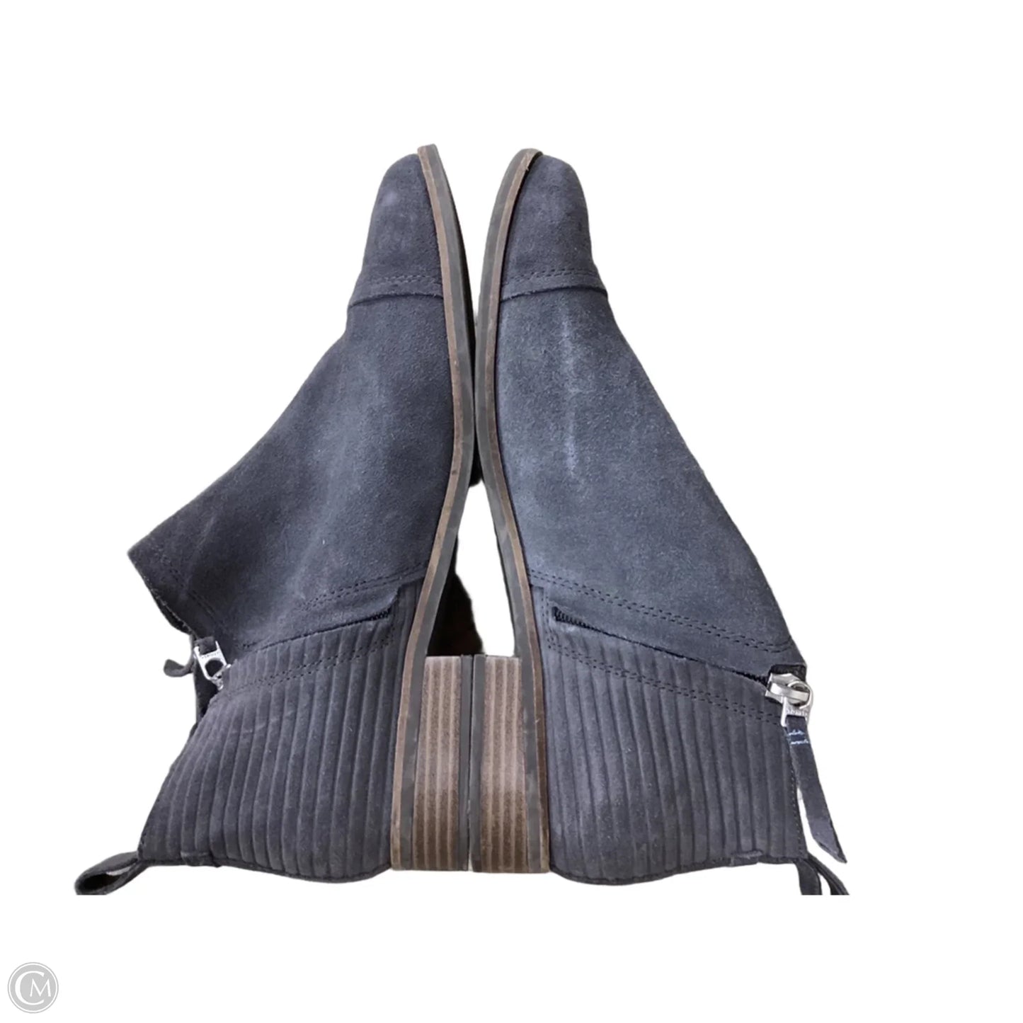 Boots Leather By Toms In Grey, Size: 10