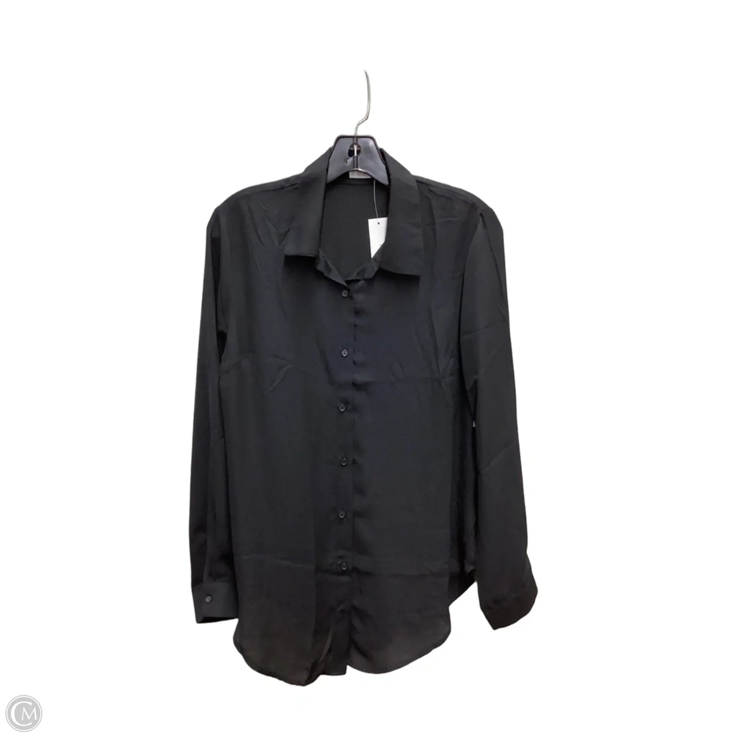 Blouse Long Sleeve By Timing In Black, Size: M