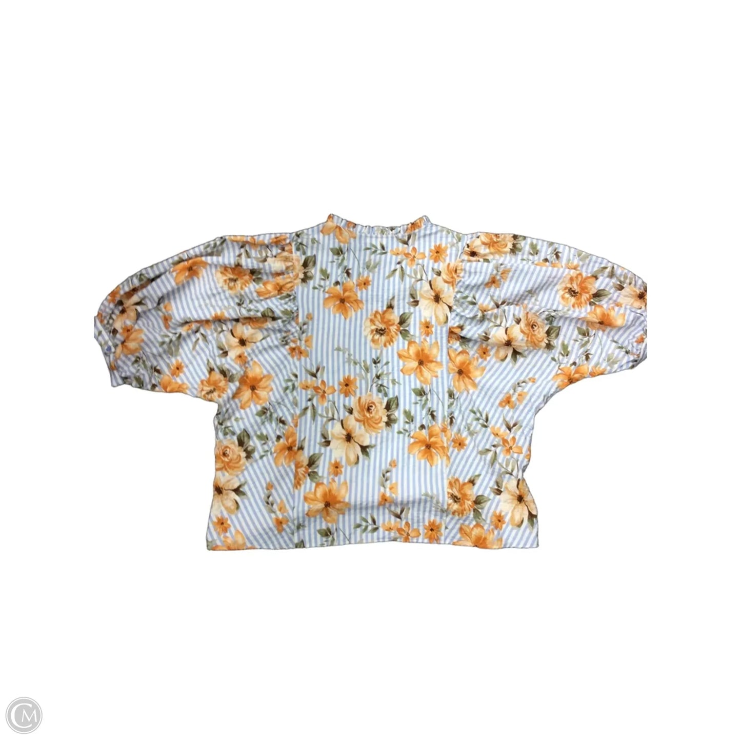 Top Short Sleeve By Oddi In Floral Print, Size: 2x