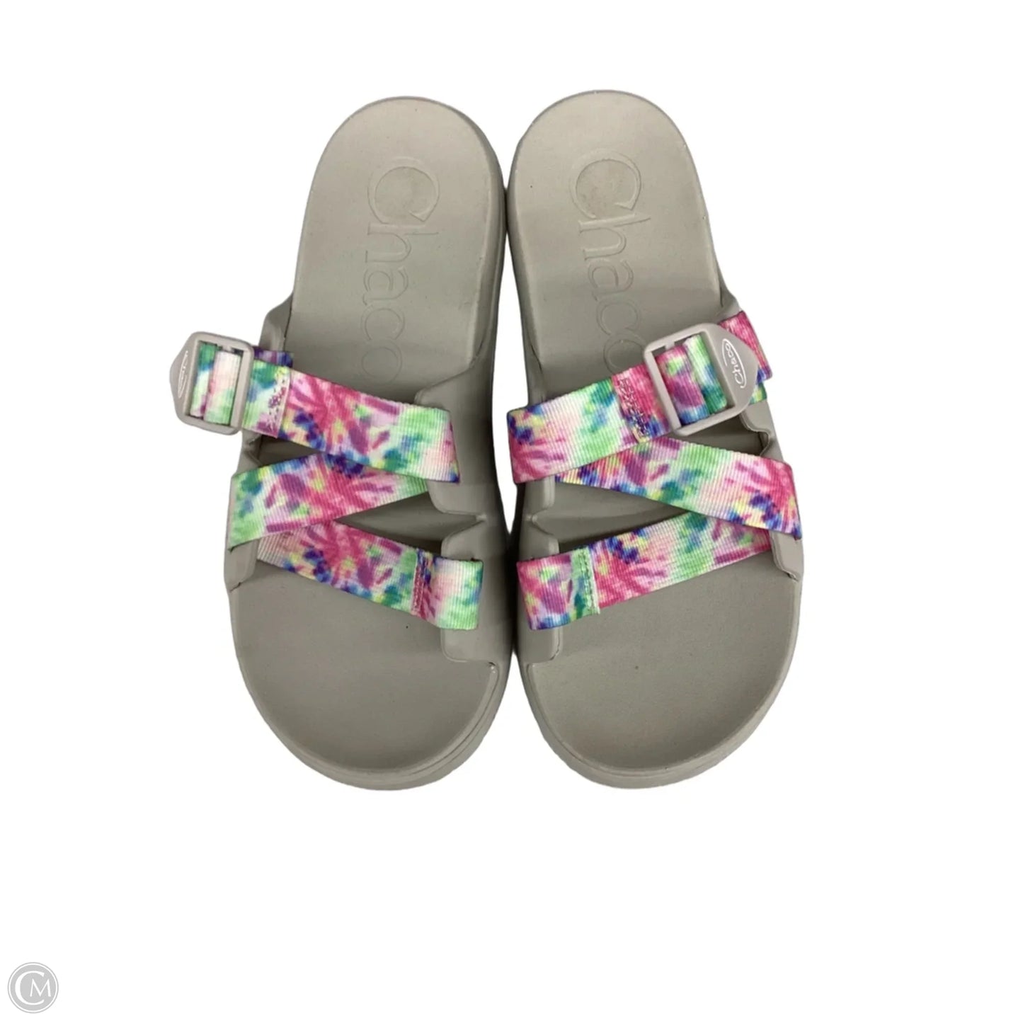Sandals Flats By Chacos In Tie Dye Print, Size: 10