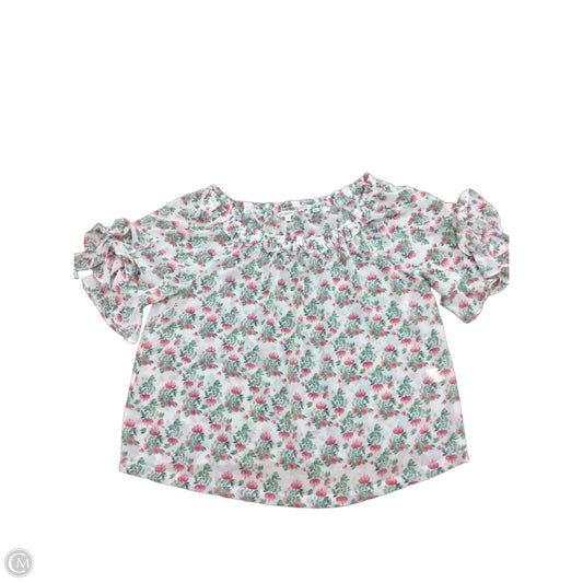 Blouse 3/4 Sleeve By Max Studio In Floral Print, Size: L