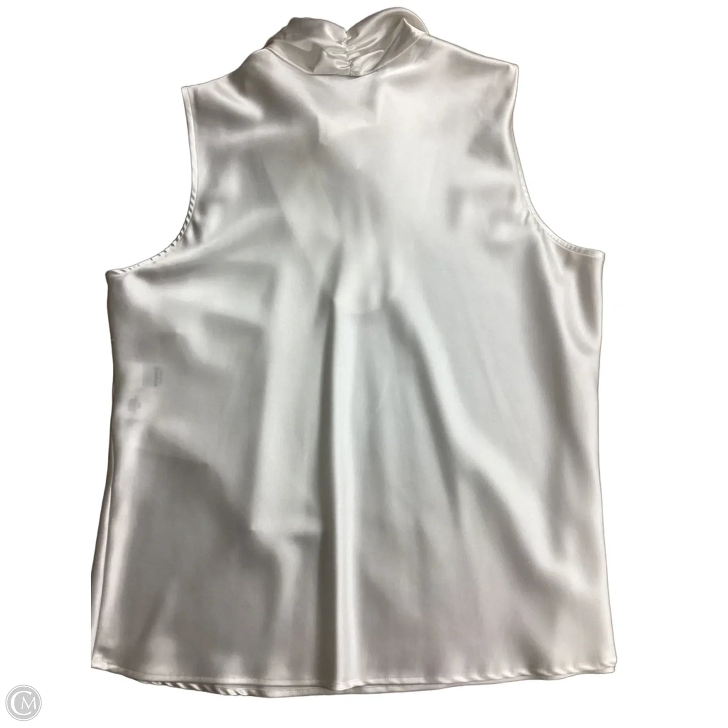 Blouse Sleeveless By Nine West In White, Size: Xl