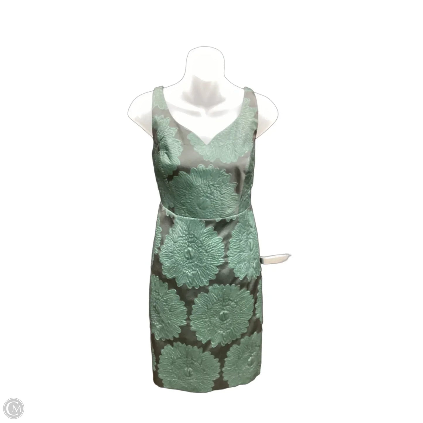 Dress Party Short By Anthropologie In Black & Green, Size: S
