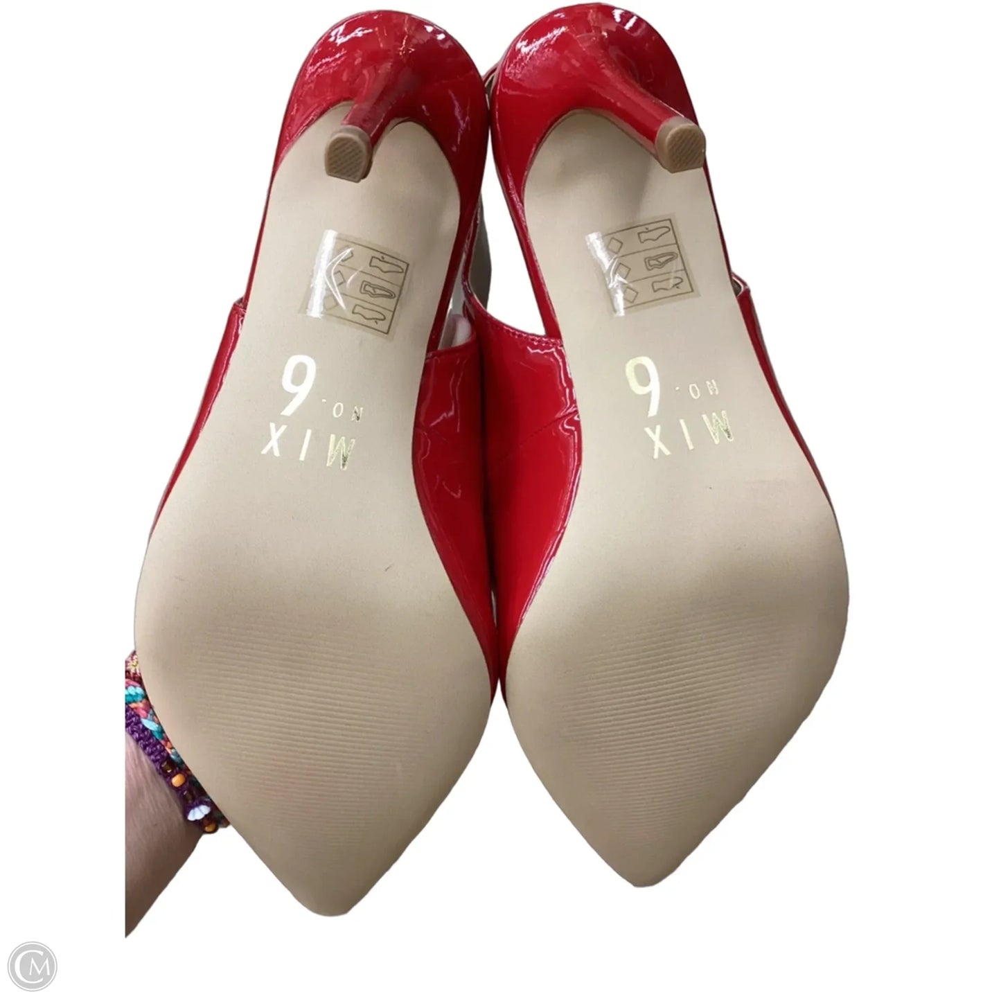 Shoes Heels Stiletto By Mix No 6 In Red, Size: 9.5