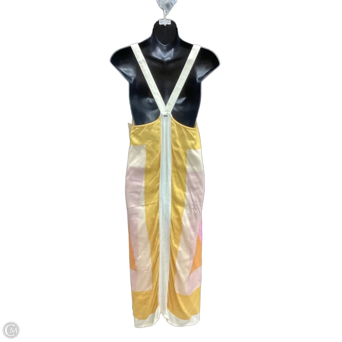 Dress Casual Midi By Oneill In Pink & Yellow, Size: M