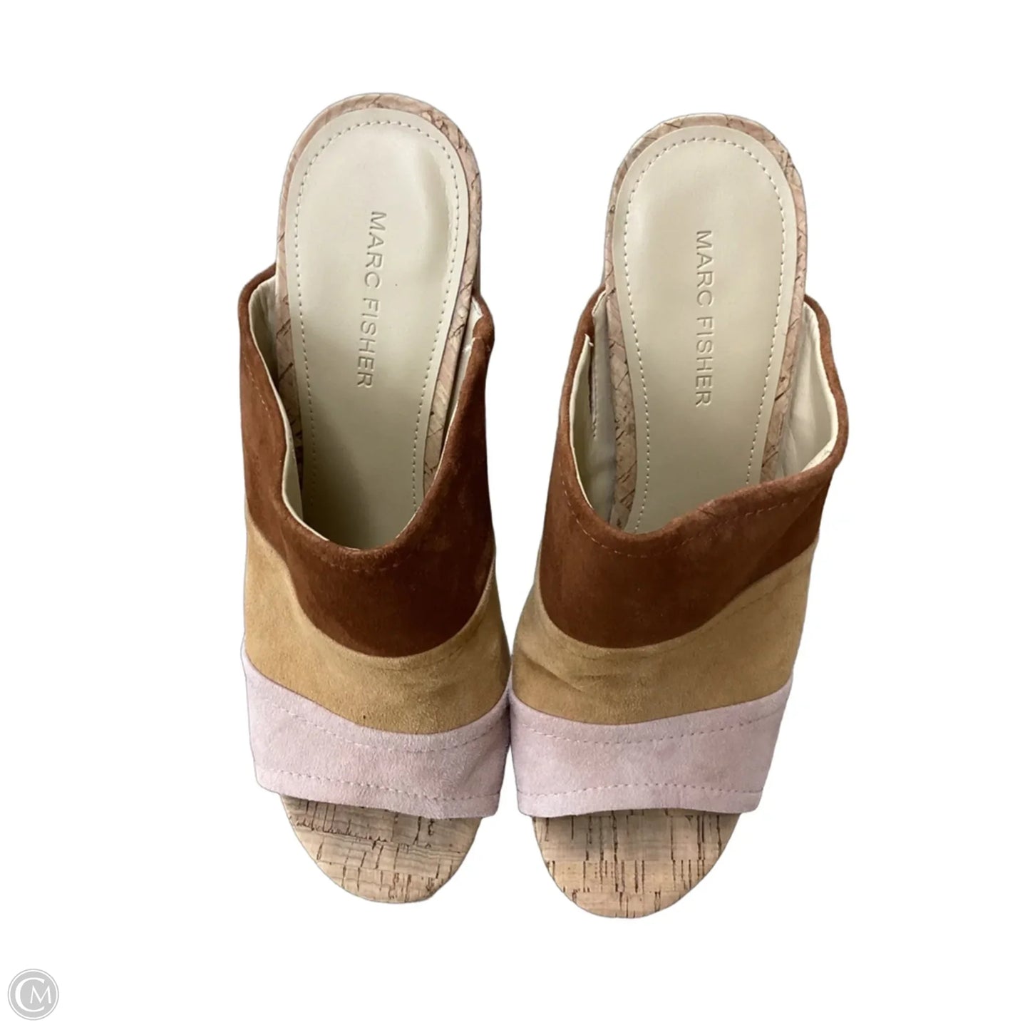 Shoes Heels Block By Marc Fisher In Tan, Size: 9