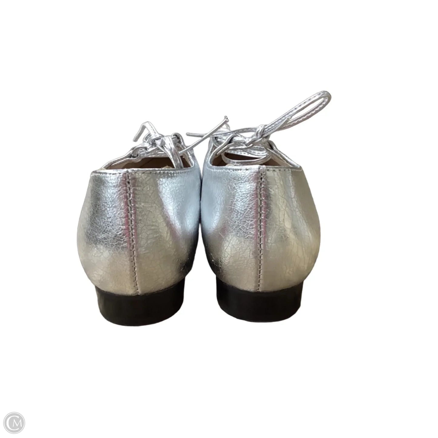 Shoes Flats By Clothes Mentor In Silver, Size: 8.5