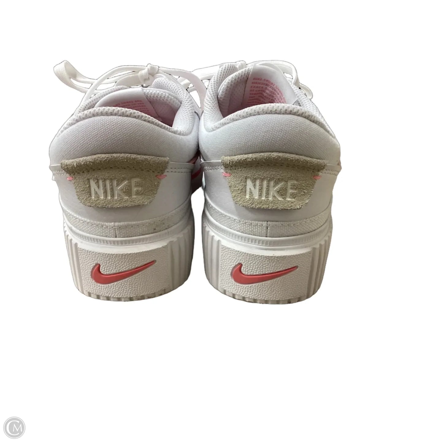 Shoes Sneakers By Nike In Pink & White, Size: 6.5