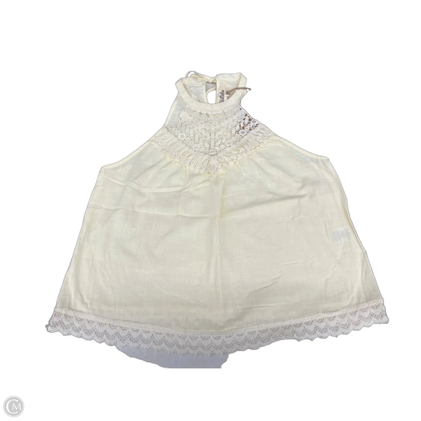 Top Sleeveless By Listicle In Yellow, Size: L