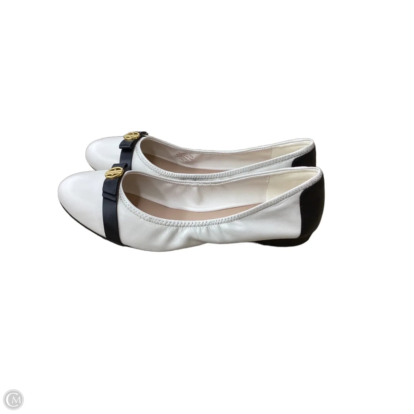 Shoes Flats By Cole-haan In Black & White, Size: 7.5
