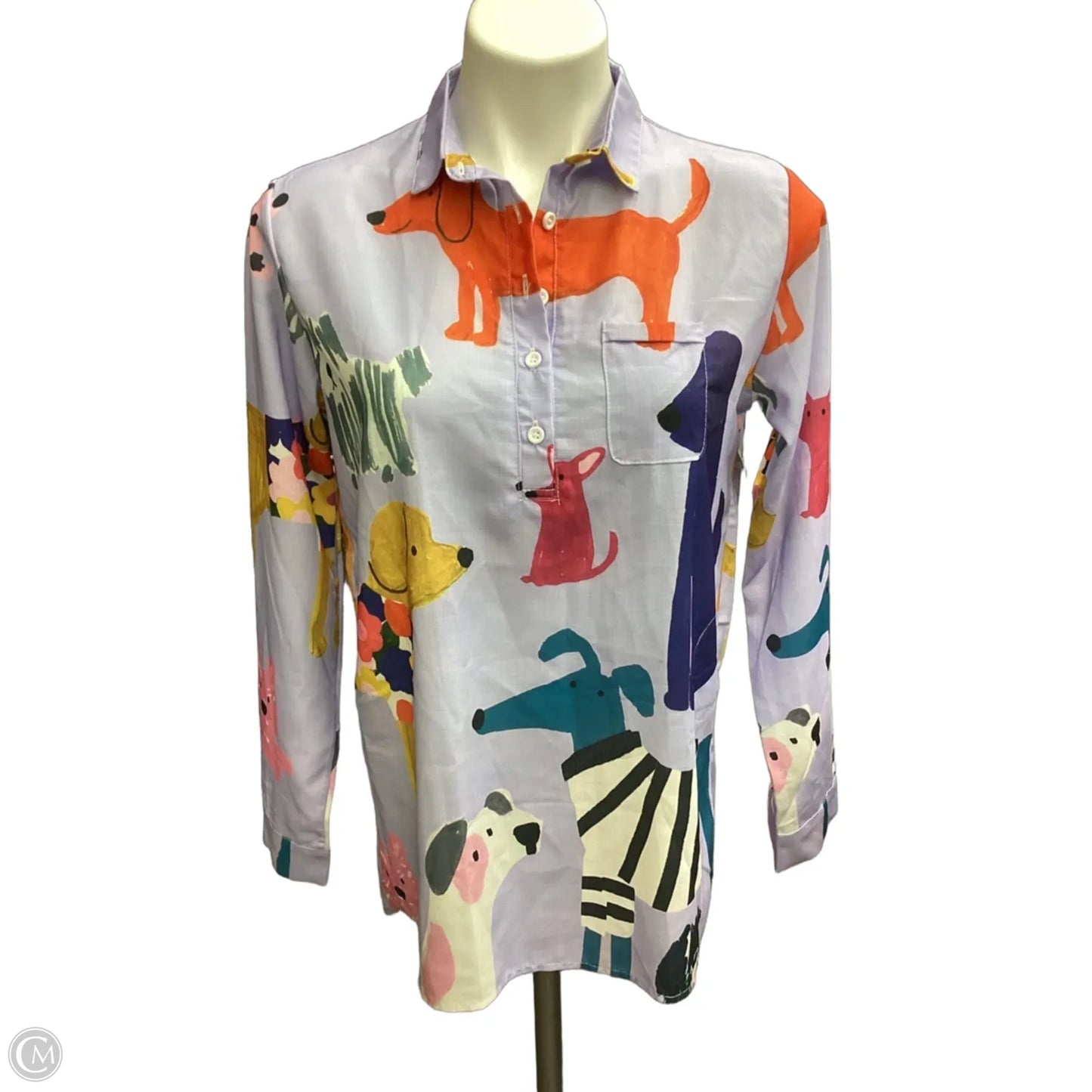 Top Long Sleeve By Clothes Mentor In Purple, Size: S