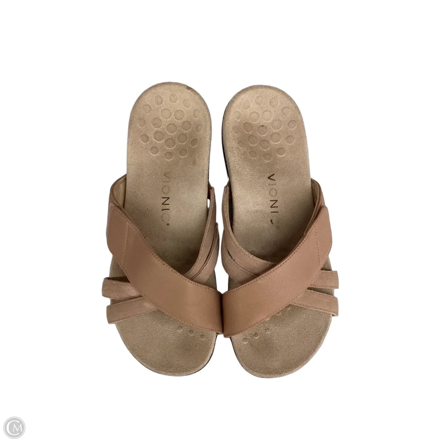Sandals Flats By Vionic In Beige, Size: 8