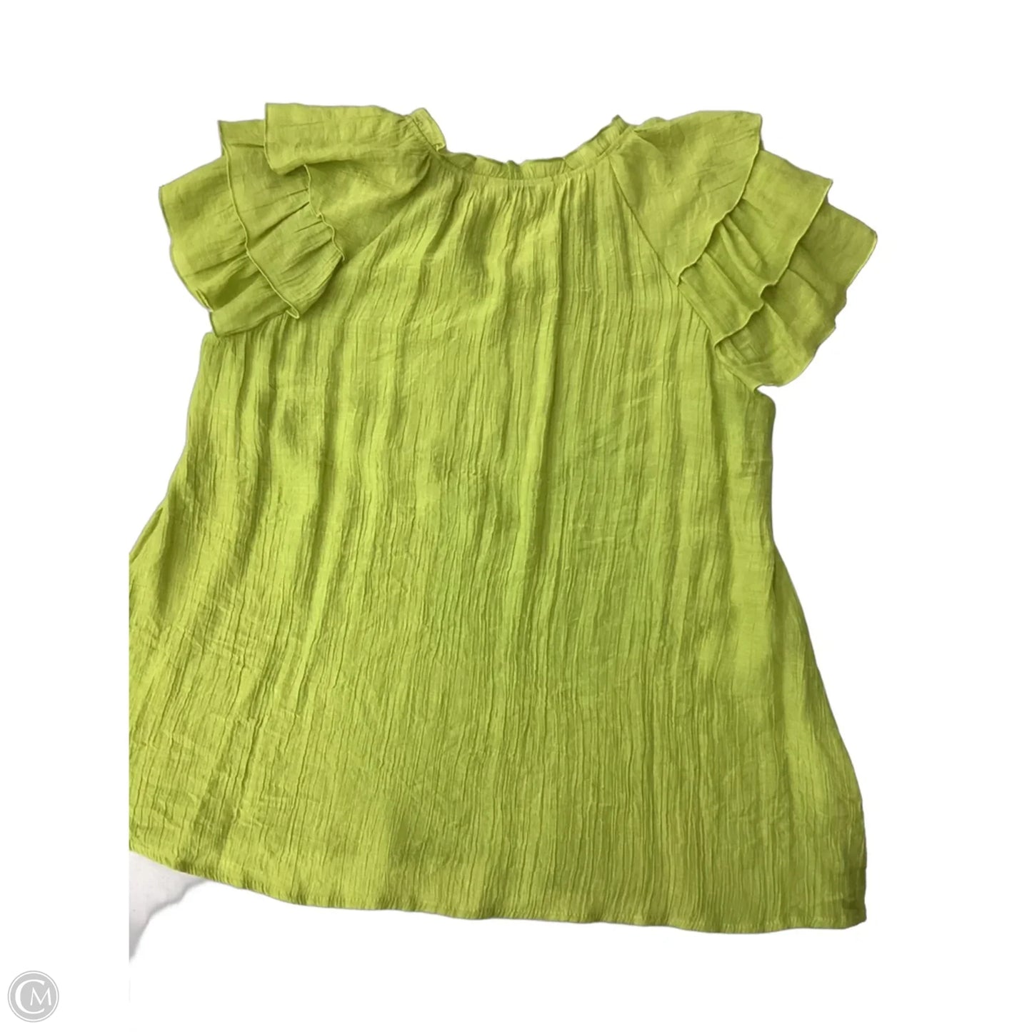 Top Short Sleeve By Nanette By Nanette Lepore In Green, Size: L