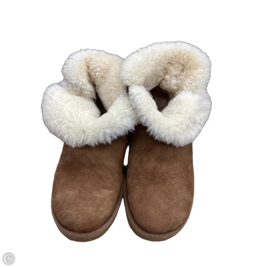 Boots Designer By Ugg In Brown, Size: 7