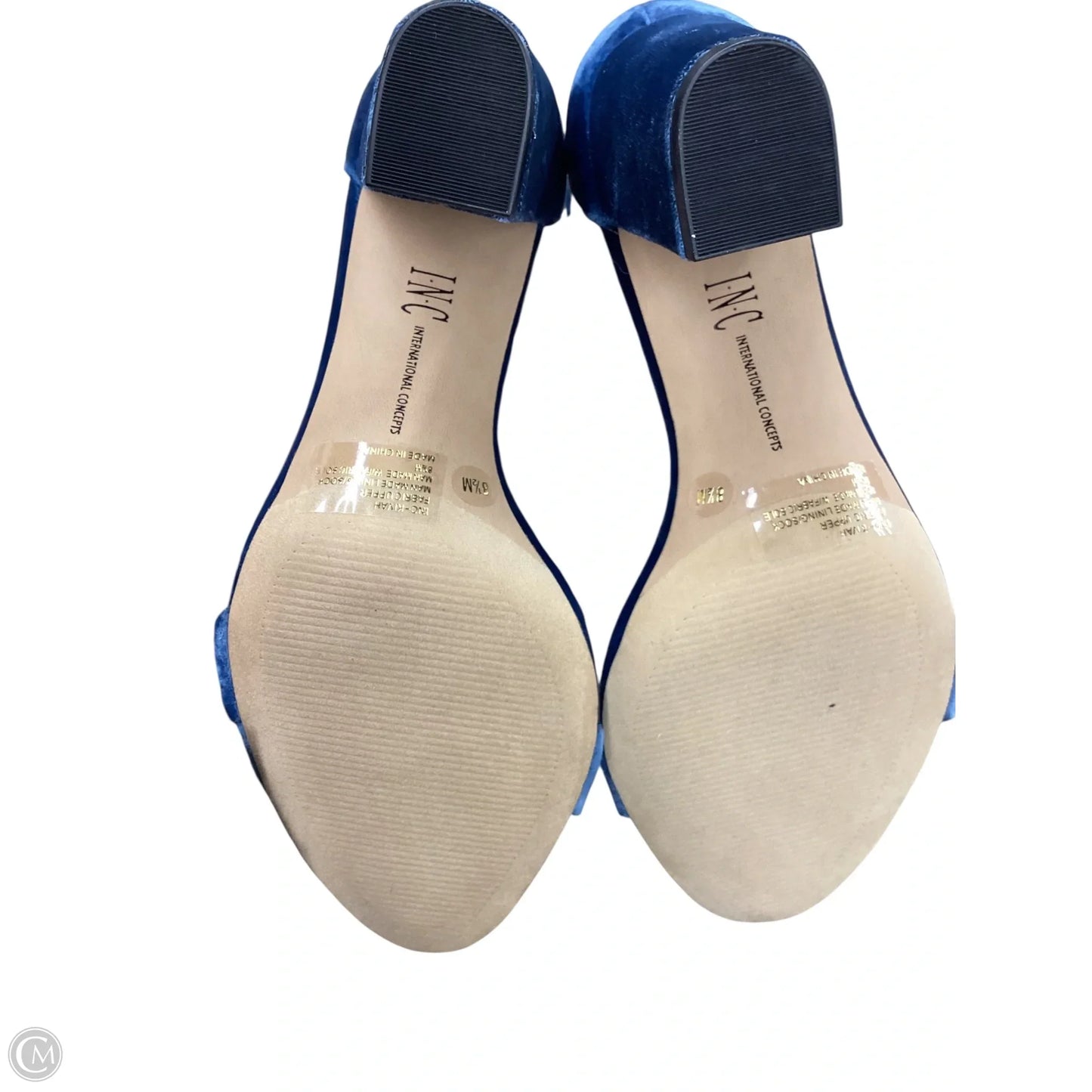 Shoes Heels Block By Inc In Blue, Size: 8.5