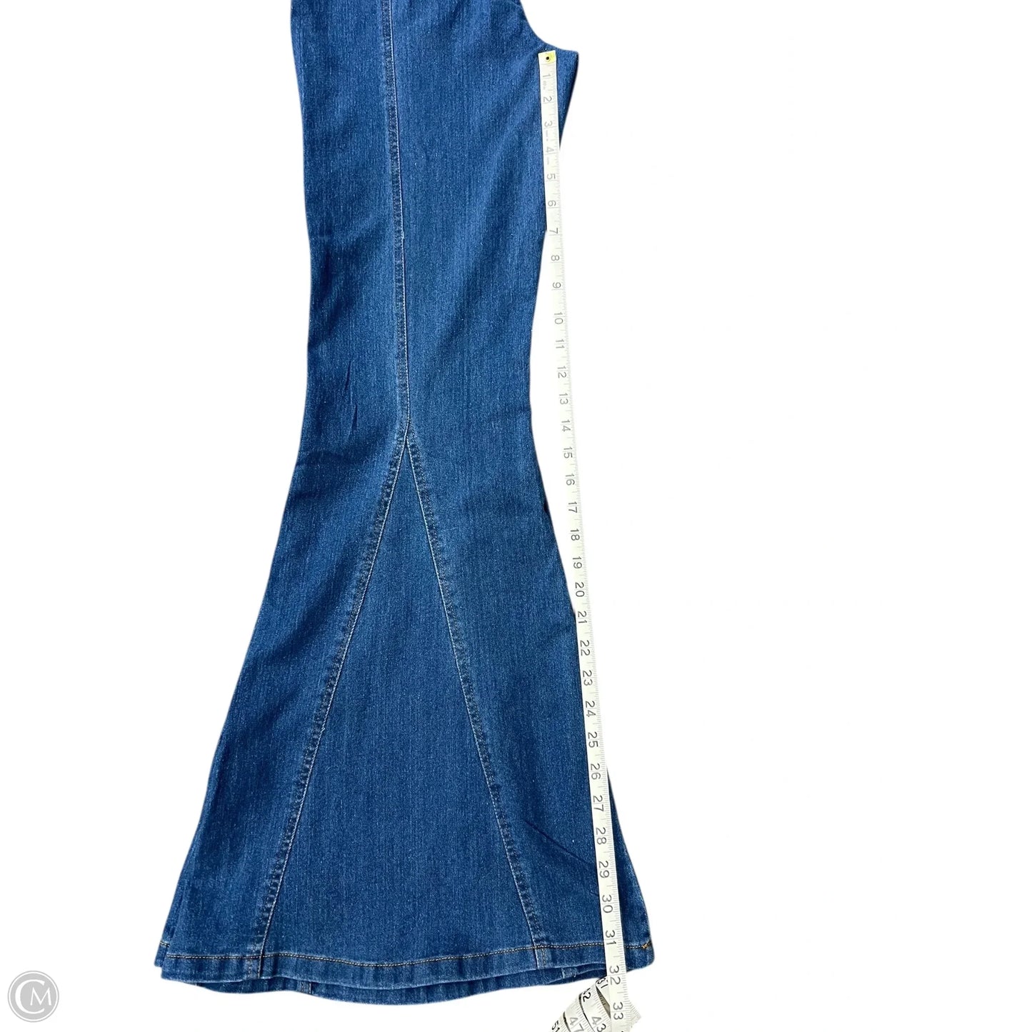 Jumpsuit By Fashion Nova In Blue Denim, Size: L