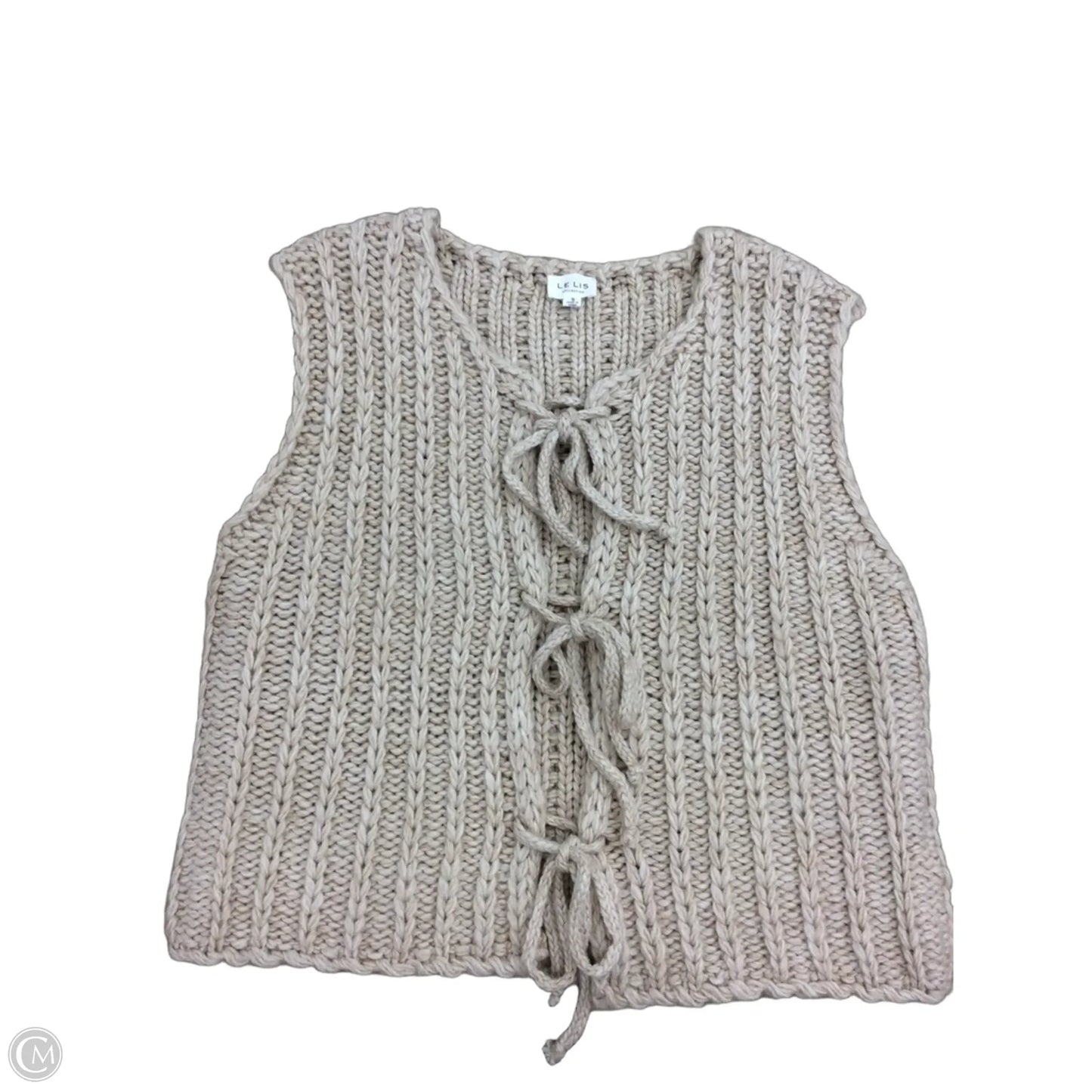 Vest Sweater By Le Lis In Cream, Size: S