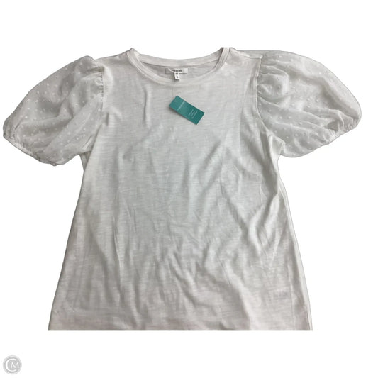 Blouse Short Sleeve By Maurices In White, Size: S
