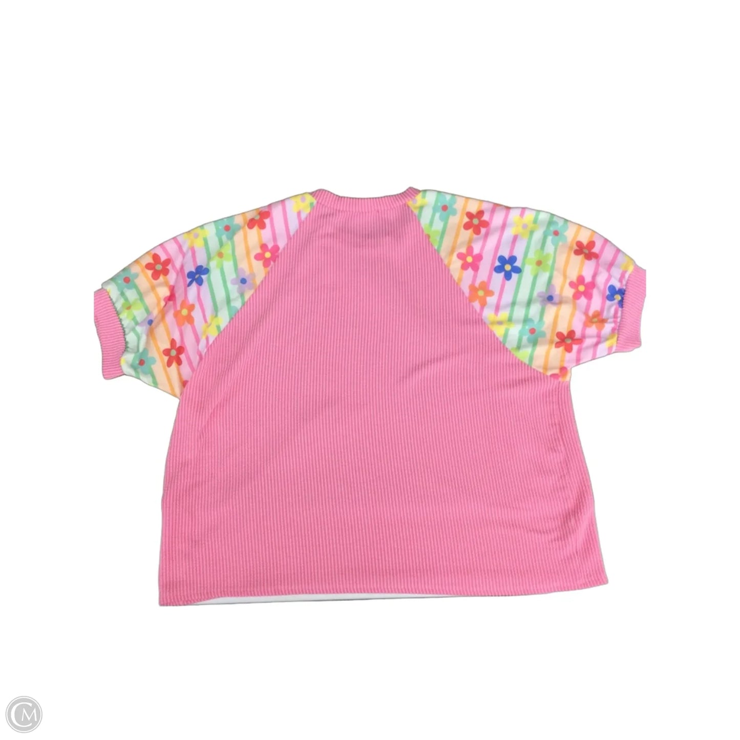 Top Short Sleeve By Lovely Melody In Pink, Size: 4x