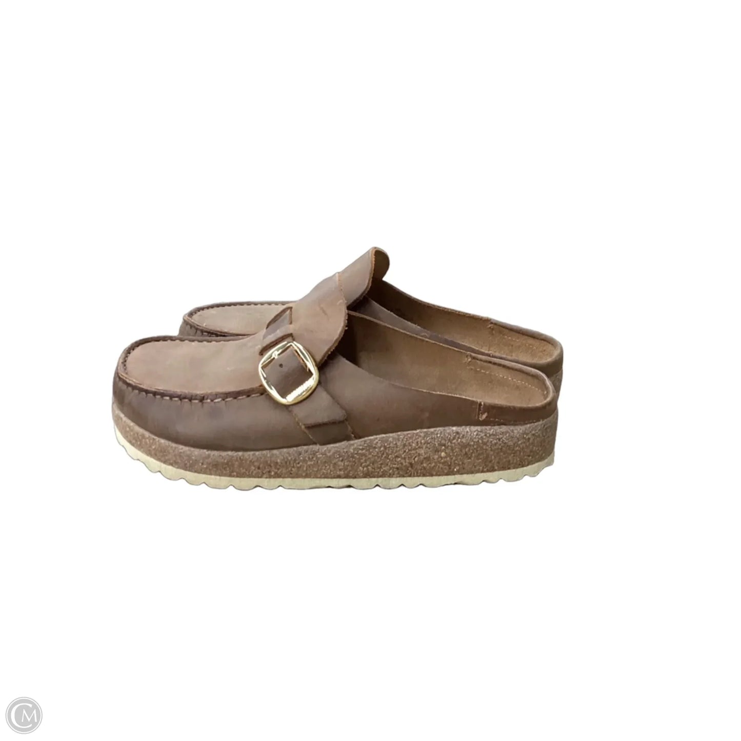 Shoes Flats By Birkenstock In Tan, Size: 8