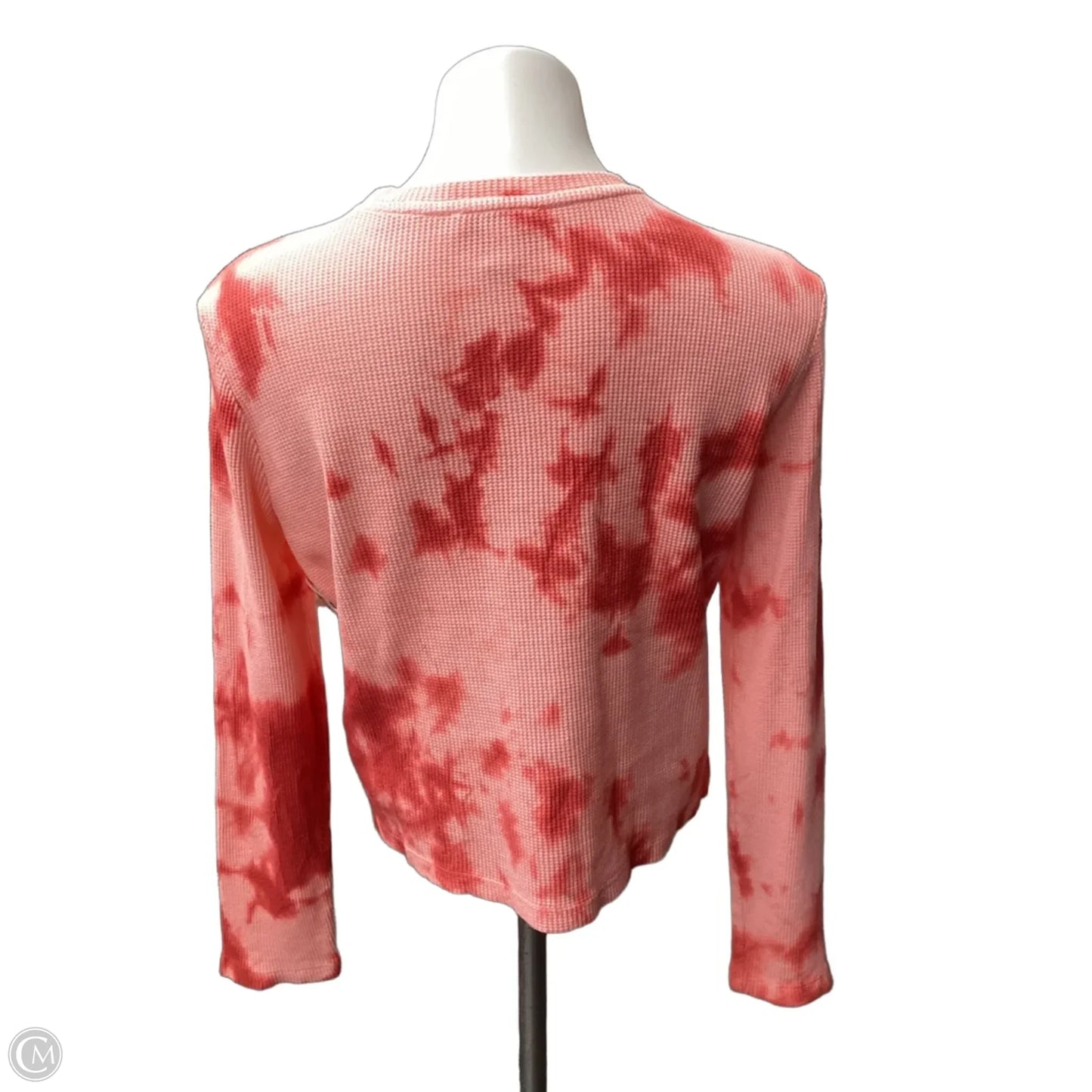 Top Long Sleeve By Topshop In Tie Dye Print, Size: S