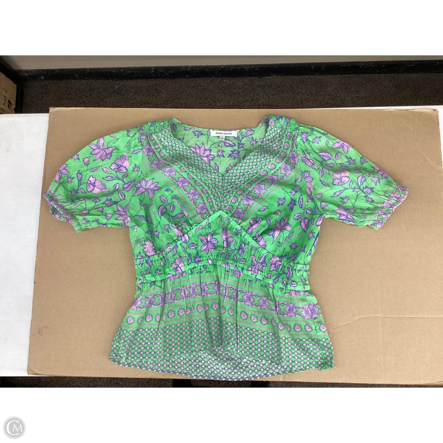 Blouse Short Sleeve By Rose And Olive, Size: M