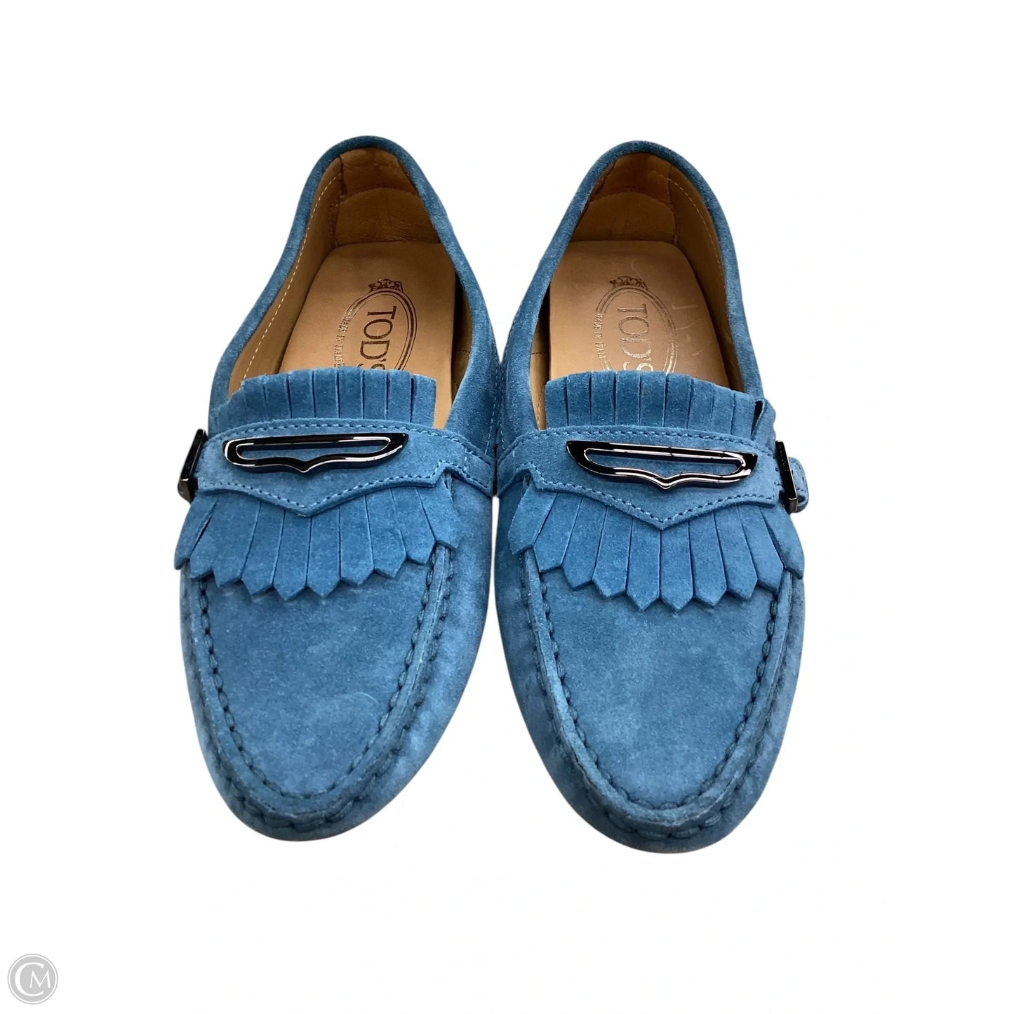 Shoes Luxury Designer By Tods In Blue, Size: 8