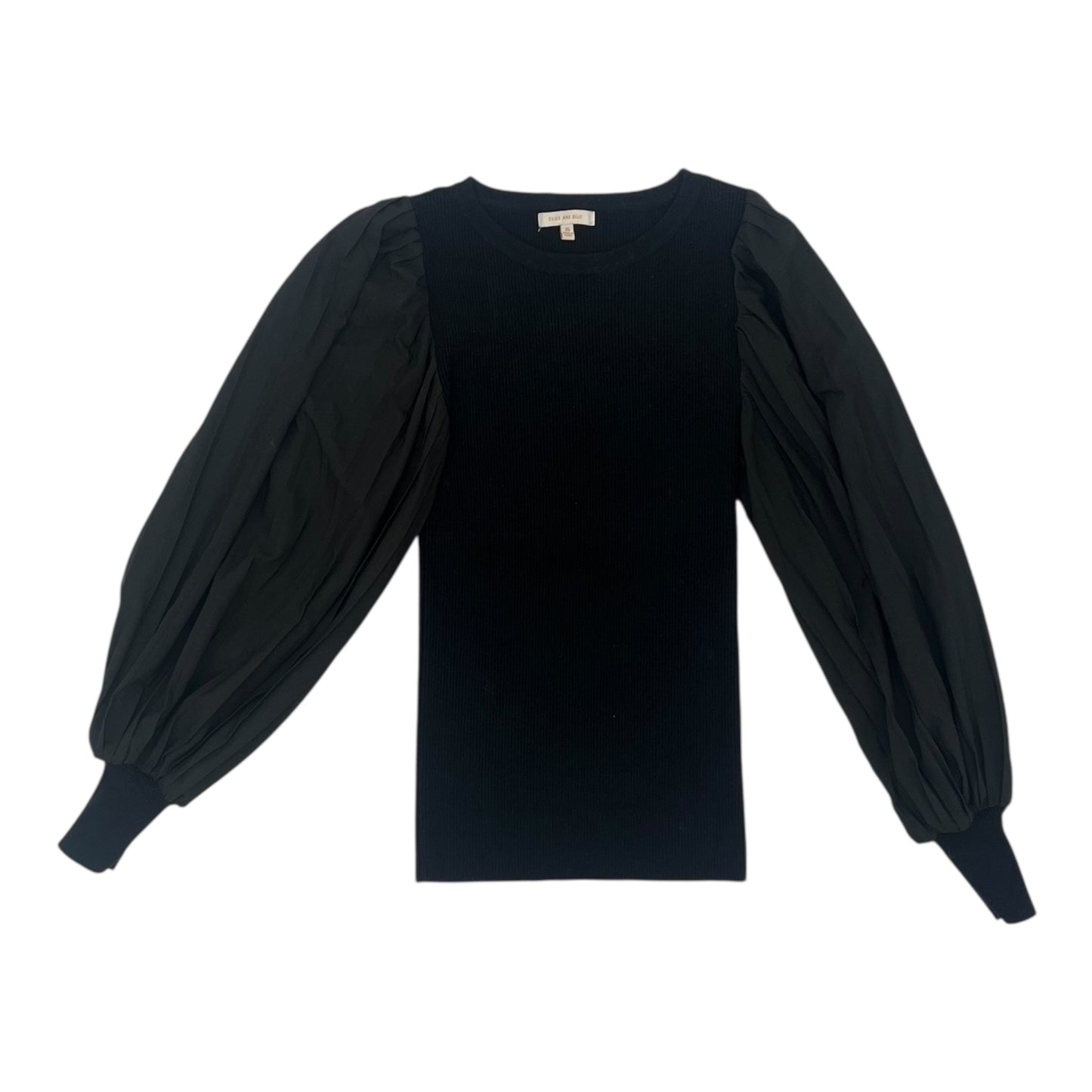 Blouse Ls By Skies Are Blue In Black, Size:Xs