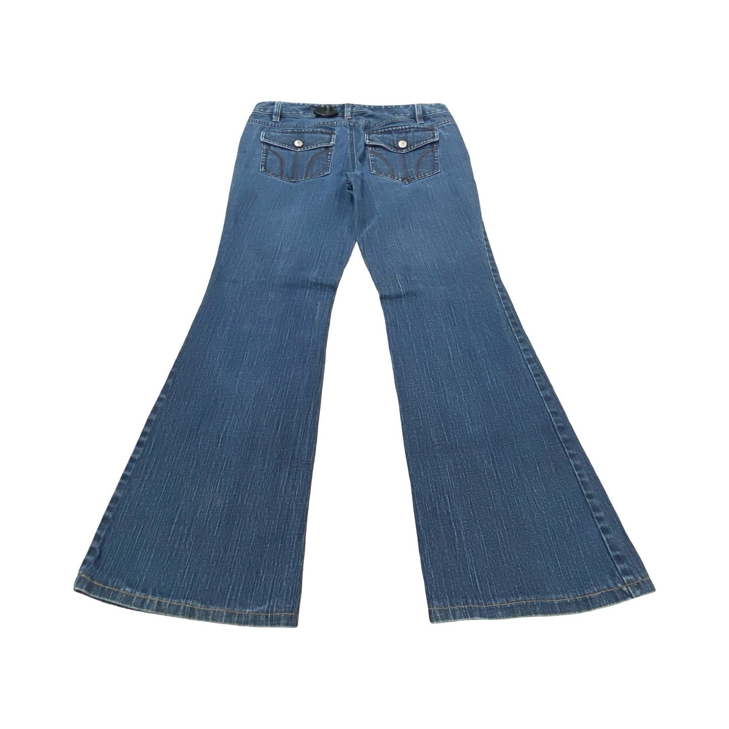 Jeans Flared By Loft In Blue Denim, Size:6