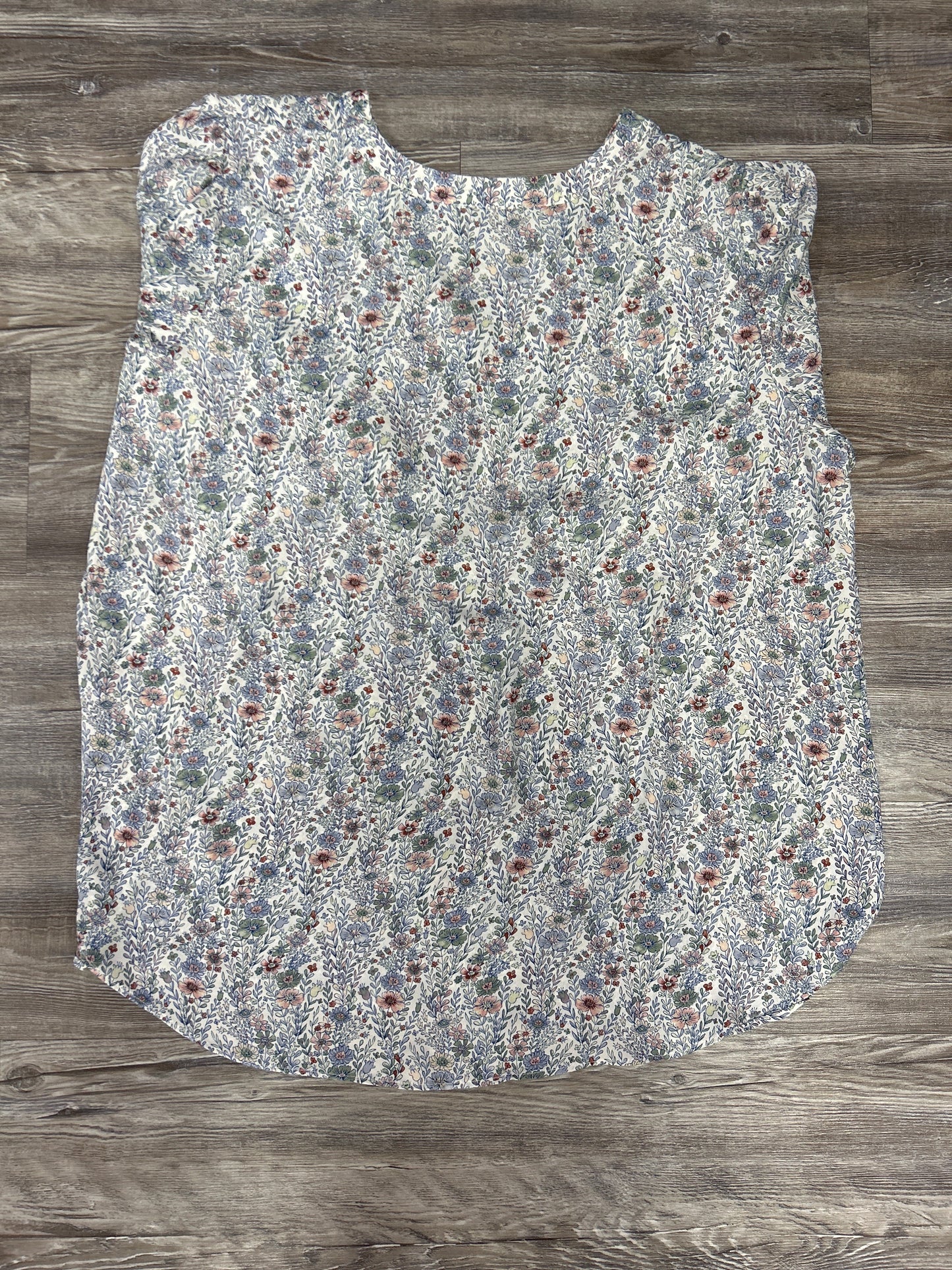 Top 3/4 Sleeve By Rose And Olive In Floral Print, Size: 2x