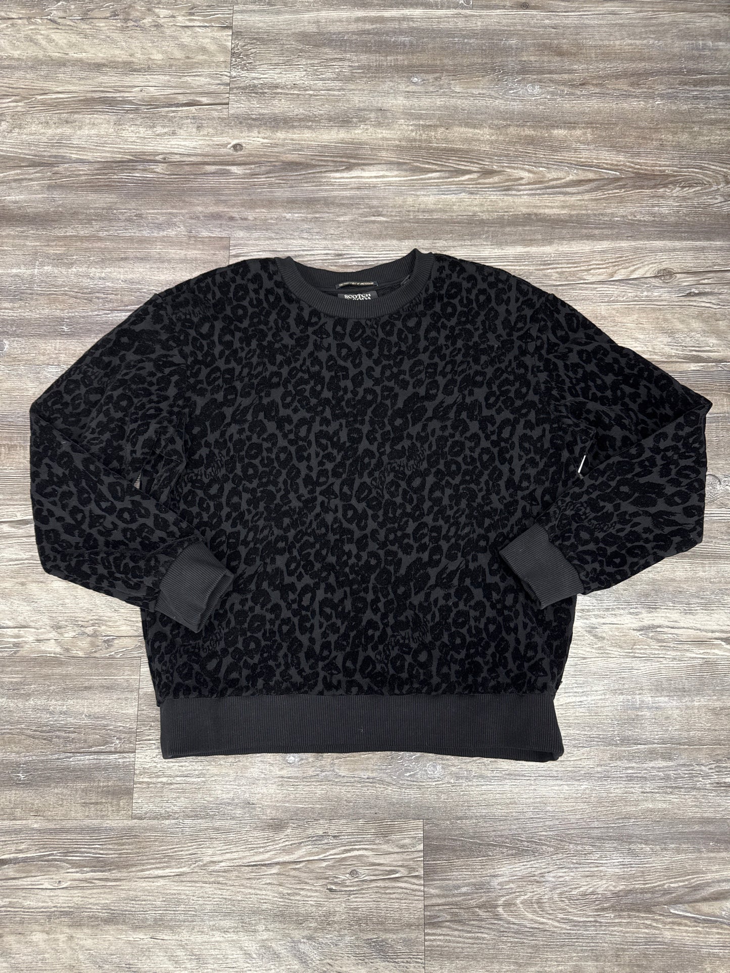 Sweatshirt Crewneck By Scotch & Soda In Black, Size: S