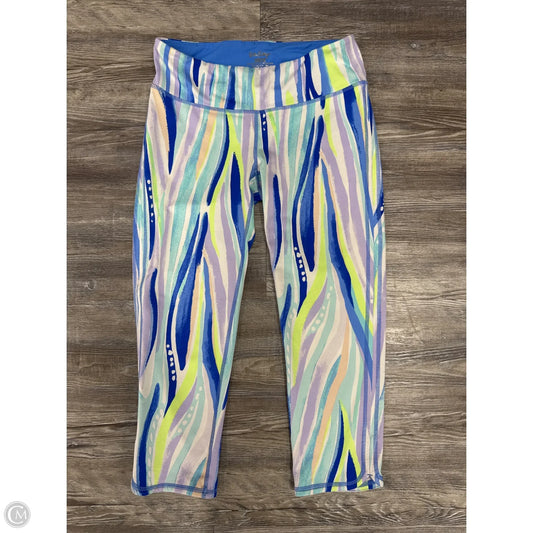 Athletic Capris By Lilly Pulitzer In Blue & Green, Size: M
