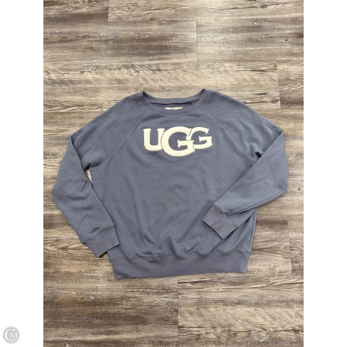 Sweatshirt Crewneck By Ugg In Blue & White, Size: M